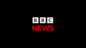 BBC News 標誌，白色和紅色文字在黑色背景上