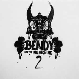 Bendy and the Ink Machine 2 標誌，帶有滴落的墨水和一個帶角、眼睛纏著繃帶的卡通角色。