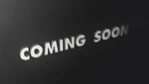 金屬3D文字在深色背景上顯示coming soon