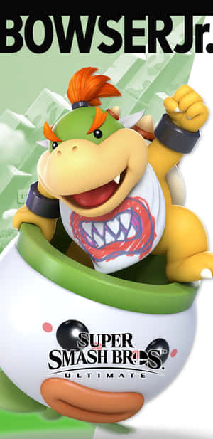 Bowser Jr. 喺佢嘅外殼車上，來自 Super Smash Bros. Ultimate — Huawei Mate 70 Air 壁紙