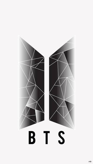 BTS 標誌，幾何黑白設計