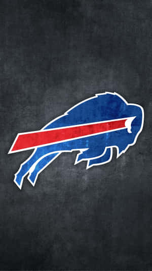 Buffalo Bills 標誌在紋理深灰色背景上