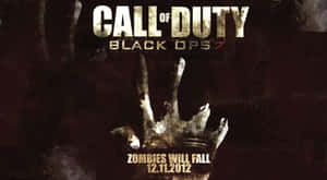 Call of Duty Black Ops 2 殭屍遊戲海報，附手印和發售日期。 — 使命召喚 壁紙