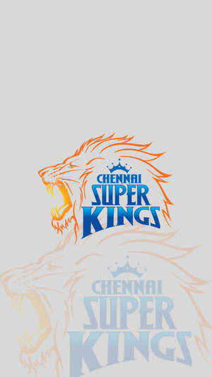 Chennai Super Kings 板球隊標誌，包含一隻戴著王冠的咆哮獅子和球隊名稱。