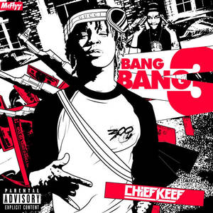 Chief Keef 的《Bang Bang》專輯封面藝術，採用醒目的紅黑圖形設計。