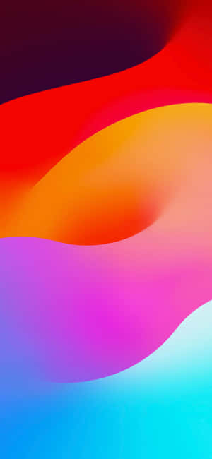 漸變流中的動感多彩抽象波浪 — Redmi Note 14 Pro 壁紙