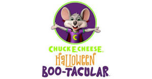 Chuck E. Cheese Halloween Boo-tacular 吉祥物老鼠穿著紫色服裝 — 萬聖節美學 壁紙