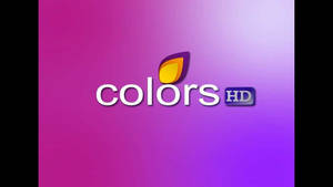 紫色洋紅色漸變背景上的Colors HD標誌