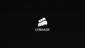 Corsair標誌在黑色紋理背景上