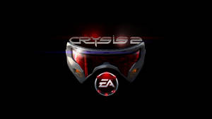 帶有紅色發光鏡片和Crysis 2標誌的未來風格遊戲護目鏡。
