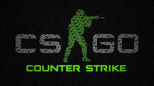 由遊戲文字組成的綠色士兵剪影，下方有「COUNTER STRIKE」標誌。