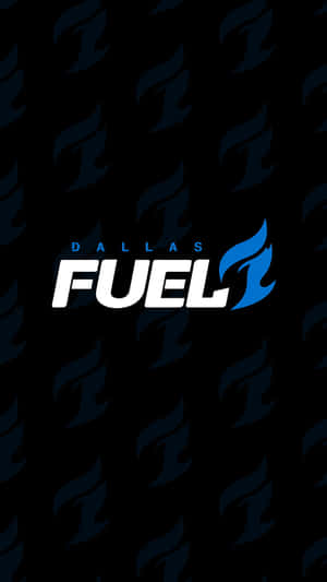 Dallas Fuel 電競隊伍標誌，黑色背景上帶有藍色火焰設計。 — 鬥陣特攻 GIF 壁紙