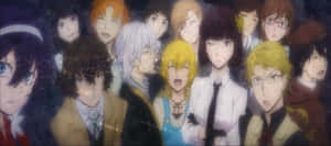 表情和髮色各異的動漫角色聚集在星空場景中。