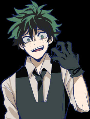Deku 微笑動漫角色