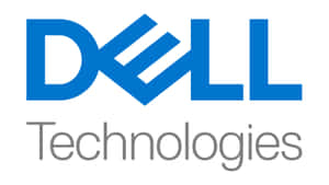 Dell Technologies 企業標誌，藍色和灰色，白色背景