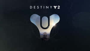 Destiny 2標誌形狀像Y，人物在懸崖上，背景是明亮的天空。