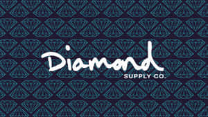 Diamond Supply Co. 標誌搭配鑽石圖案背景