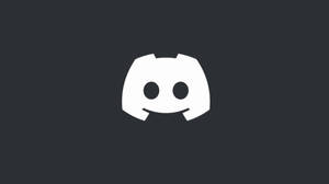 深灰色背景上的白色 Discord 標誌