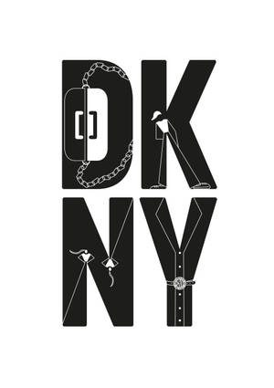 每個字母內含時尚元素的DKNY標誌