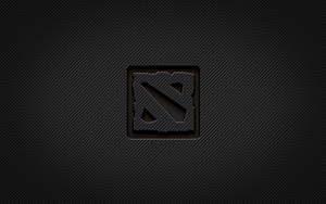 深色碳纖維背景上的Dota 2標誌