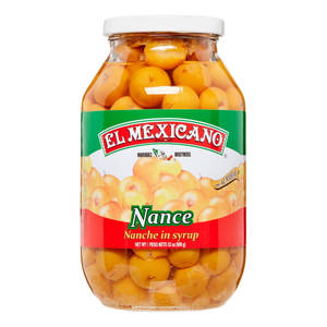 El Mexicano 品牌南斯果實糖漿玻璃罐。