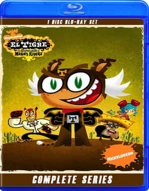 《El Tigre》超級英雄卡通封面，與朋友在沙漠中。