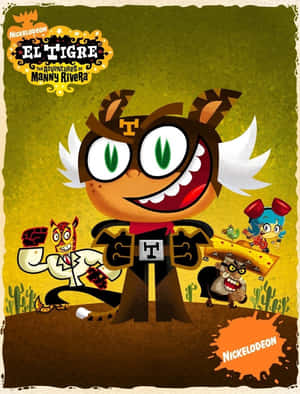 El Tigre和他的朋友在沙漠冒險場景中。