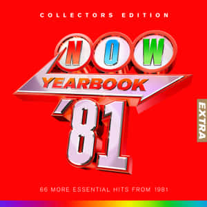 Now Yearbook 81 專輯封面，紅色背景上帶有粗體3D文字和彩虹漸變。