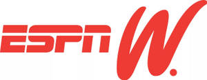 白色背景上的紅色ESPN W標誌