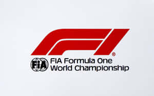 白色背景上的紅色和黑色FIA Formula One World Championship標誌。