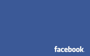 純藍色背景上的Facebook標誌