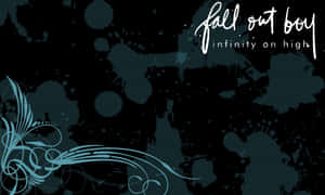 Fall Out Boy 的 Infinity on High 專輯封面藝術，深色背景上有藍綠色漩渦。