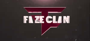 FAZE CLAN遊戲標誌，在深色背景上帶有栗色和白色3D文字。