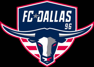 FC Dallas 96足球隊標誌，帶有長角牛頭設計。
