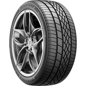 Firestone Firehawk RS2輪胎安裝在銀色合金輪圈上，帶有詳細的胎面花紋。 — 汽車 壁紙