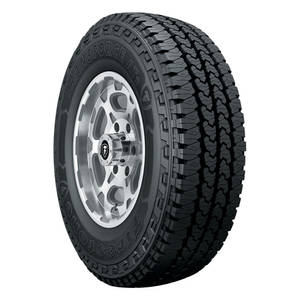 Firestone Transforce AT2全地形輪胎安裝在銀色輪圈上