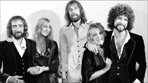 Fleetwood Mac 樂隊成員黑白工作室肖像