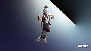 Fortnite忍者角色在聚光燈下跳躍