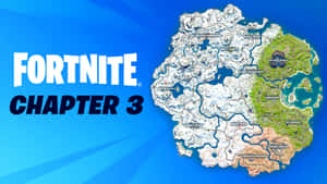Fortnite Chapter 3 地圖，顯示雪地和綠色區域。 — 型格 Fortnite 壁紙