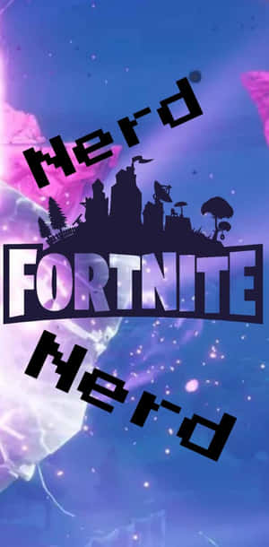 Fortnite 標誌，帶有「Herd」文字，背景是宇宙紫色和粉紅色星雲。