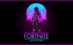 Fortnite Battle Royale 太空人在霓虹燈太空場景中