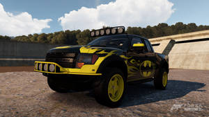 Forza Horizon 2遊戲環境中的蝙蝠俠主題皮卡車 — 極限競速：地平線4 壁紙