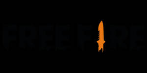 Free Fire 標誌，橙色刀取代 I