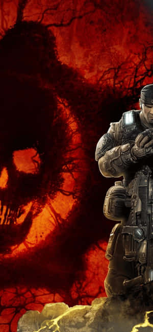 iPhone X Gears Of War 5 背景 — iPhone 16e 壁紙