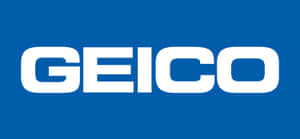 藍色背景上的白色GEICO標誌文字