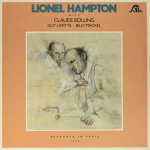 Lionel Hampton 爵士錄音專輯封面，以1956年巴黎音樂家的素描為特色。 — 藝術 壁紙
