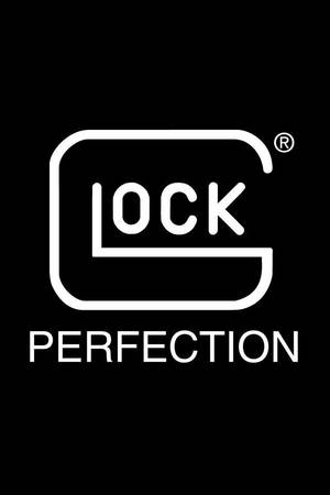 黑色背景上的白色 lock perfection 標誌