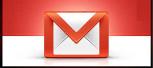 帶有紅色和白色漸變背景的Gmail標誌圖示