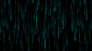 黑色背景上的青綠色數碼雨紋