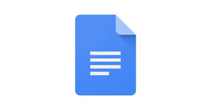 帶有折角和文字行的Google Docs文檔圖標